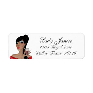 Diva Fabulous Étiquette de adresse