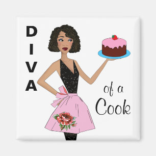 "Diva of a Cook" Magnets ethniques