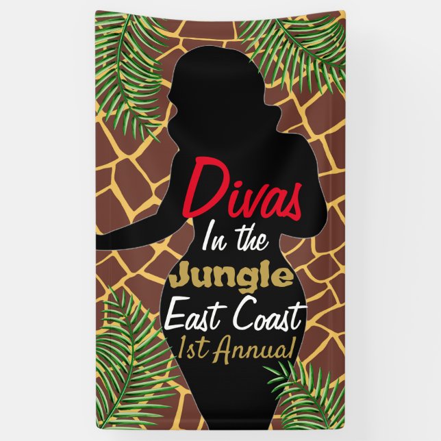 Divas dans la bannière de jungle (Vertical)