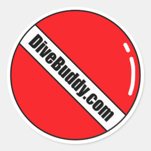 DiveBuddy.com Sticker rond