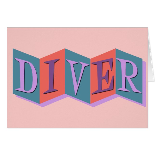Diver (panneau rétro) (Devant horizontal)
