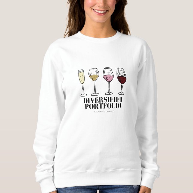 Diversification Portfolio Funny Vin Sweatshirt (Devant)