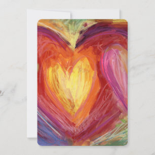 Diversité Amour Coeurs Colorful Invitations