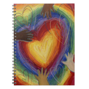 Diversité Coeurs Mains Amour Art Journal Carnet