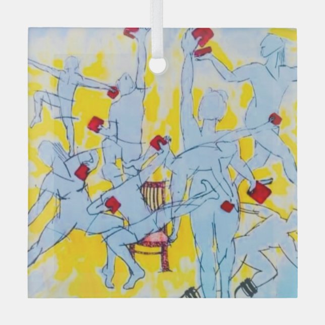 Diversité, inclusion et ornement en verre communau (Recto)