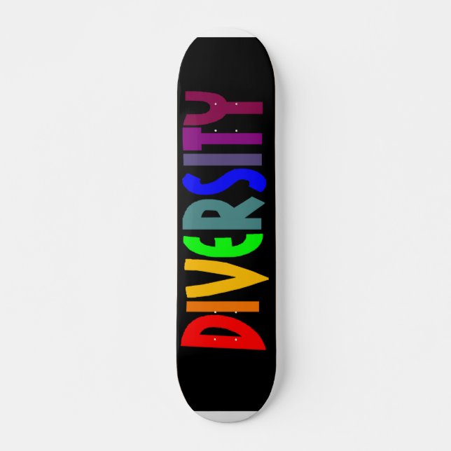 Diversité (noir) Skateboard (Devant)