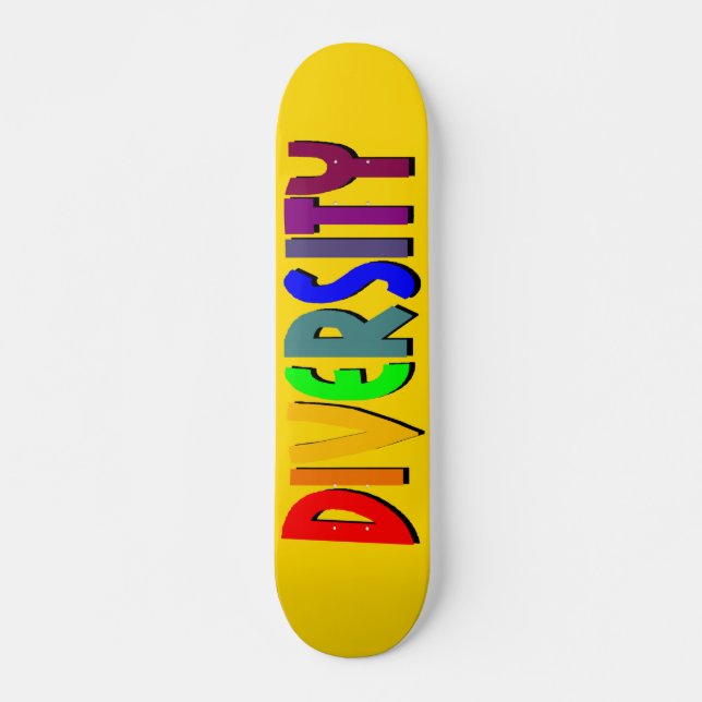 Diversité (or jaune) Skateboard (Devant)