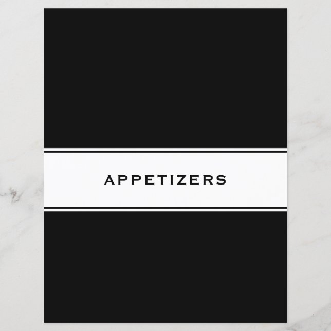 Divider chapitre livre de recettes | Entrées (Devant)