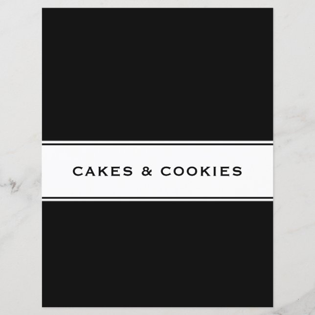Divider chapitre livre de recettes | Gâteaux et co (Devant)