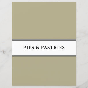 Divider de livre de cuisine Tarte et pâtisserie