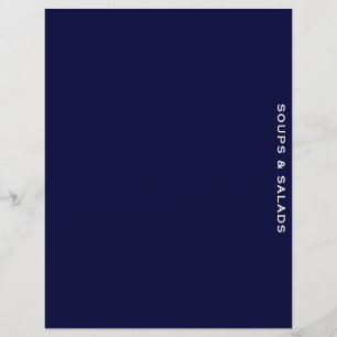 Divider de recette Bleu et blanc Soupes et sal