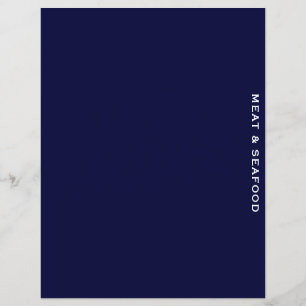 Divider de recette Bleu et blanc Viande et fru