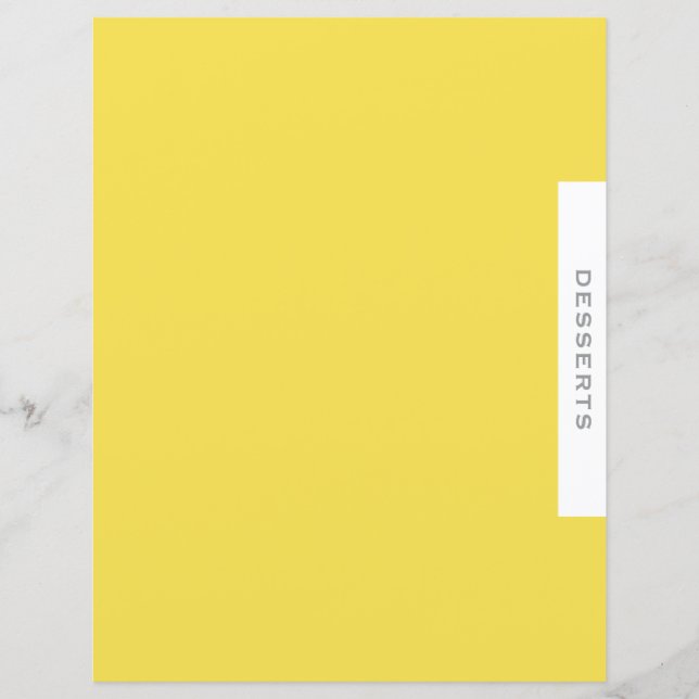 Divider de recette | Catégorie de dessert | Simple (Devant)