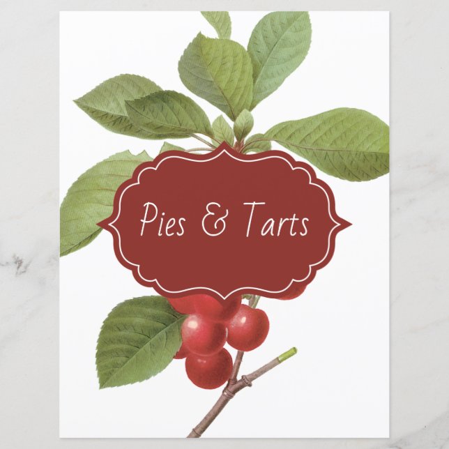 Divider de recette de cerise botanique (Devant)