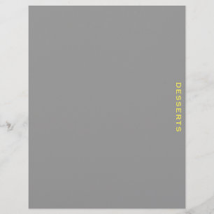 Divider de recette   Desserts   gris et jaune