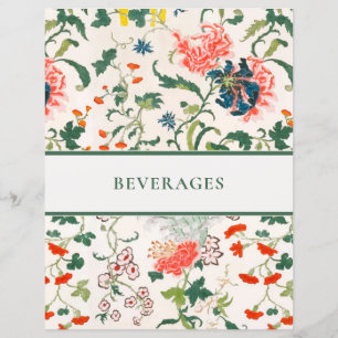 Divider de recette Floral élégant Boissons