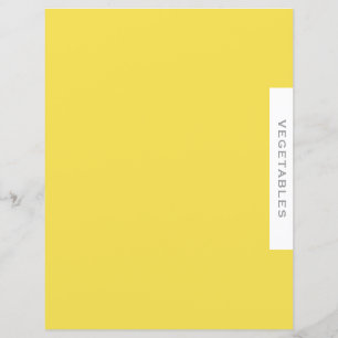 Divider de recette Légumes gris jaune et blanc