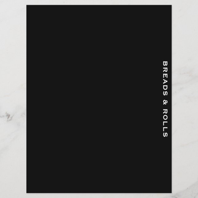 Divider de recette | Noir et blanc | Pailles et ro (Devant)