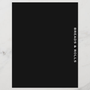 Divider de recette Noir et blanc Pailles et ro