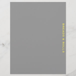 Divider de recette Pailles et rouleaux gris et