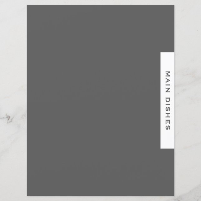 Divider de recette | Plats principaux | Gris simpl (Devant)