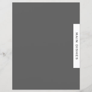 Divider de recette Plats principaux Gris simpl