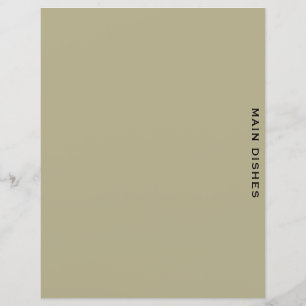 Divider de recette Sage et noir Plats principa