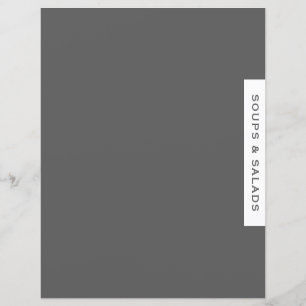 Divider de recette Soupes et salades Gris et b