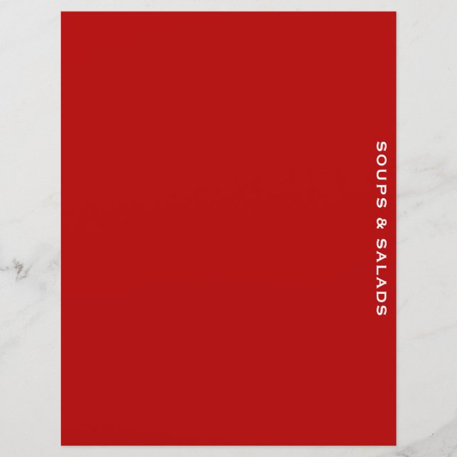 Divider de recette | Soupes et salades | Rouge sim (Devant)