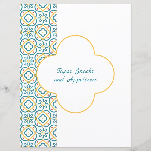 Divider Page pour le Classeur de Carreaux Espagnol (Devant)