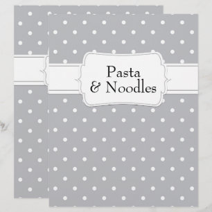 Divider Recette Motif Gris Polkadot