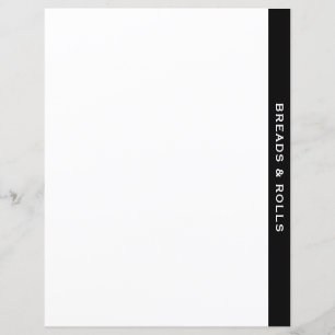 Divider Recette Noire & Blanc Pailles et rouleau