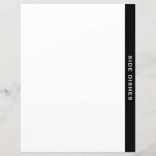 Divider Recette Noire & Blanc   Plats Côtés