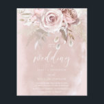Divine Blush Dusty Rose Budget Faire-part de maria<br><div class="desc">Divine Blush Dusty Rose Budget Faire-part de mariage</div>
