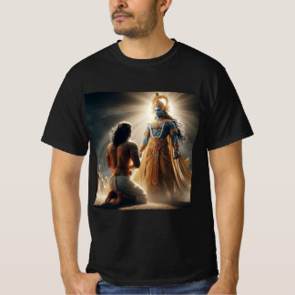 Divine Charioteer : T-shirt Arjun & Krishna