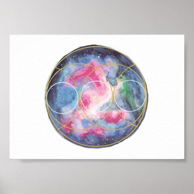 Divine connection poster / crystalgrid template (Devant)