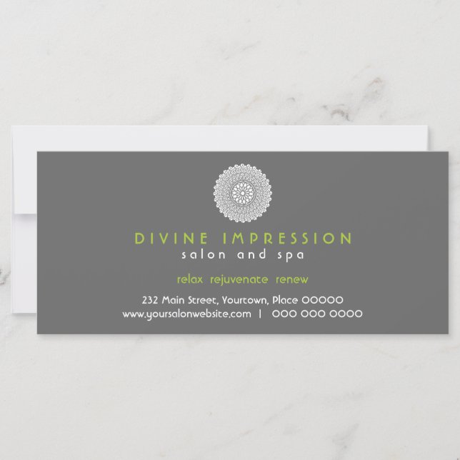 Divine Impression Green Certificat cadeau (Devant)