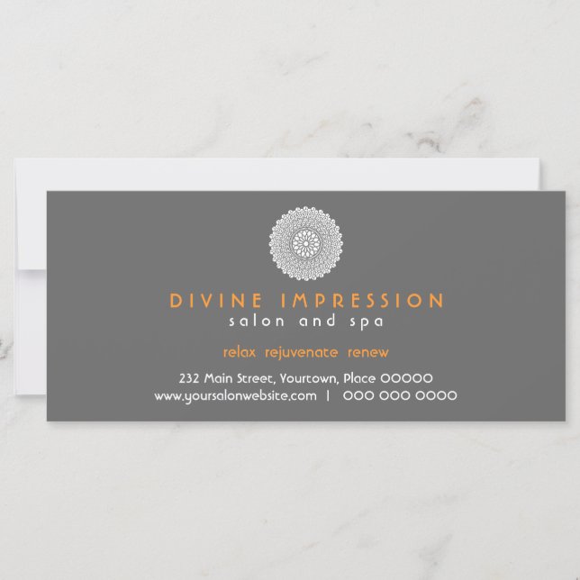 Divine Impression Orange Certificat Cadeau (Devant)