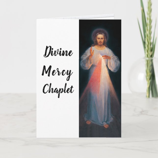 Divine Mercy Chaplet Carte de voeux pliée (Devant)