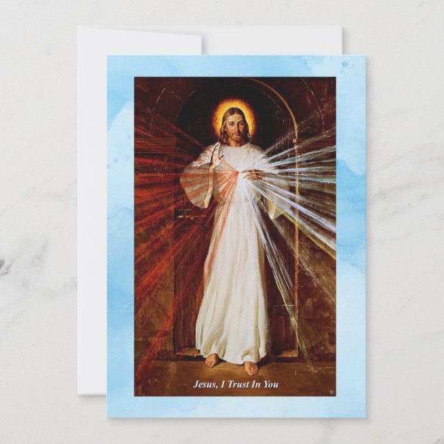 Divine Miscy Jésus Flat Encouragement Card (Devant)