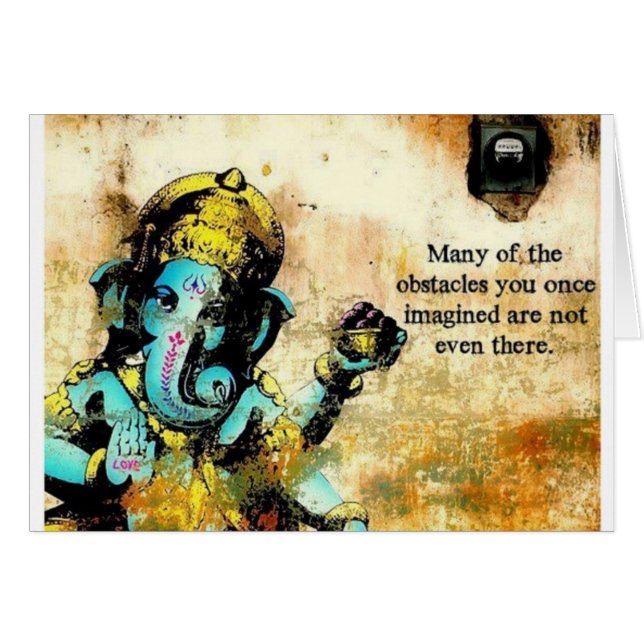 Divinité indoue d'éléphant asiatique de Ganesh (Devant horizontal)