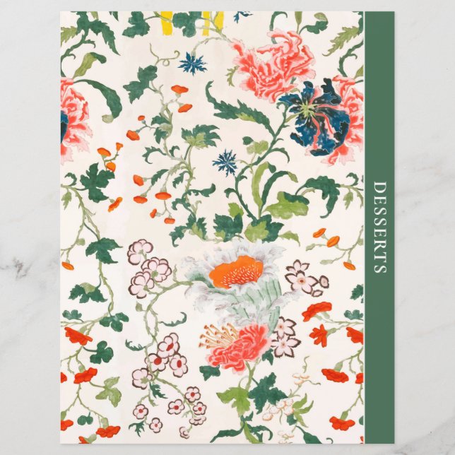 Diviseur de chapitre | Recettes de dessert | Flora (Devant)