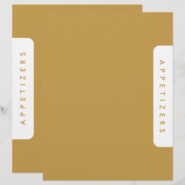 Diviseur de recettes Houndstooth / Entrées / Perso (Devant / Derrière)