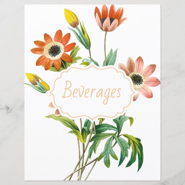 Diviseur/index de recette d'anémone botanique (Devant)