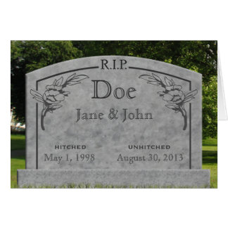 Divorce - Carte RIP - modifier le texte