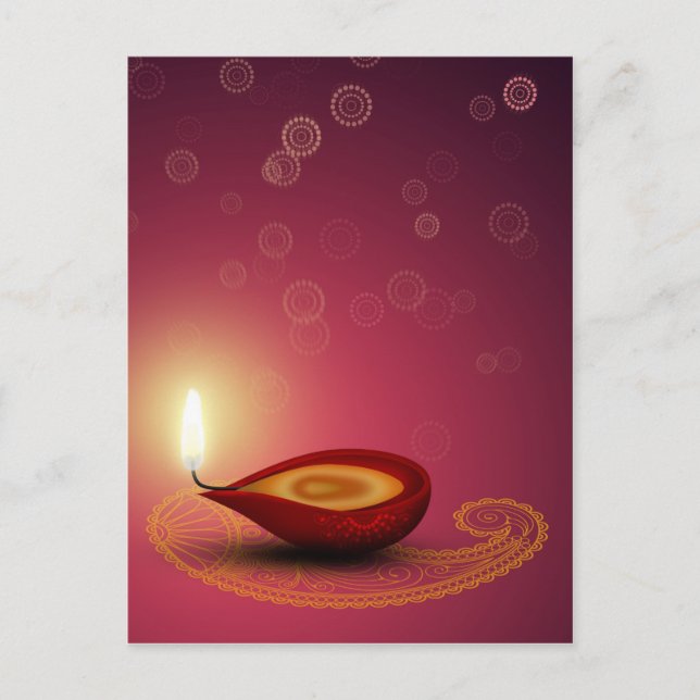 Diwali lumineux - Carte postale (Devant)