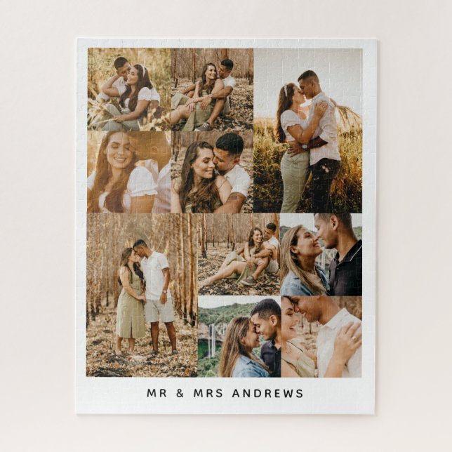 Dix Belles Photos Collage Romantique Puzzle (Vertical)