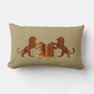 Dix commandements et Lions Lumbar Coussin