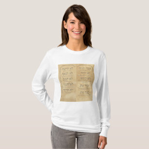 Dix Commandements T-shirt à manches longues pour f
