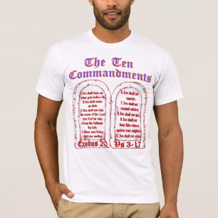 Dix Commandements Unisex Custom Graphics T-shirt